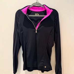 Lilly Pulitzer Luxletic  Black and Pink Long Sleeve